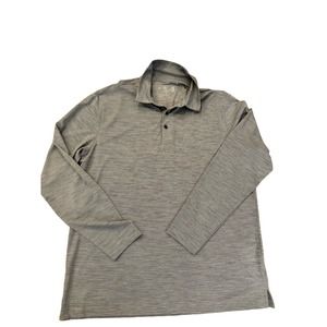 Walter Hagen Golf Polo Shirt Mens Extra Large Gray Long‎ Sleeve be
